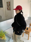 [unisex] Linve two-way high neck knit zip-up cardigan