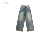 Dero Cut Washing Denim Wide Pants