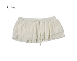 Wand Snowflake Layered Mini Skirt