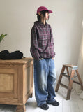 [MADE] Villard Surgical Damage Washing Banding Long Wide Denim Pants