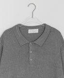 [unisex] Dilmob Summer Color Collar Short Sleeve Knit