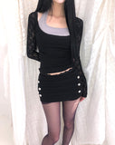 Quto See-through Bolero Cardigan