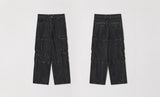 ADDED POCKET DENIM PANTS