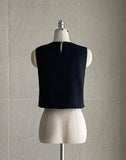 Dimael Sleeveless Blouse Mini Skirt Set