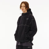 Color Matching Stitch Hood Anorak