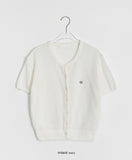 Kitel Linen Round Short Sleeve Cardigan