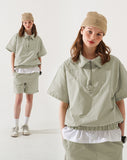 Button Short Sleeve Anorak