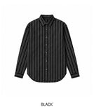 Senel Striped Oversized Long Sleeve Shirt