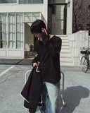 Chris Boatneck Loose Fit Button Long Sleeve T-Shirt