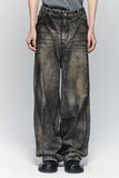 DART BRUSH WIDE DENIM PANTS