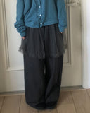 Ekin Sheer Layered Skirt Pants
