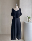 Randa Frill Off Shoulder Banding Long One Piece