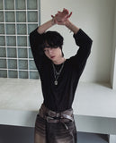 [MADE] Signature see-through long sleeve tee