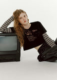 W Stripe Layered Long Sleeve