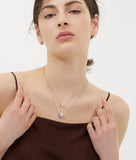 Essence Silver (W) Moissanite Triple Necklace
