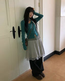 Bijou Vivid Button Wool Cardigan