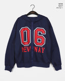 Unon 06 Lettering Oversized Fit Hood Zip-Up