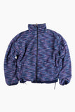 Reversible fleece zip-up jumper