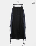 Merby Dot Ribbon Banding Strap Cutout Training Long Pants