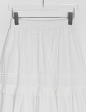 Kyope Dot Tiered Banding Long Skirt