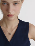 Iceblock Silver Necklace