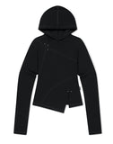 CURVED SLIM HOODIE