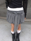 Walkin Stripe Balloon Ribbon Mini Skirt