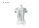 [Scarf set] Mellan Dot Muffler Frill T-shirt Set