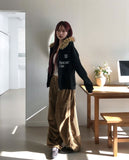 Melty Rivet Corduroy Wide Pants