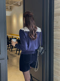 Evely Ribbon Round Knit Cardigan
