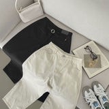Silver Strap Back Point Balloon Herringbone Wide Cotton Pants