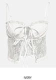 Pony Ribbon Lace Top