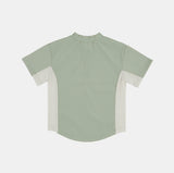 Arena half zip-up side mesh t-shirt