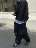Nylon Thin Over Button Jacket