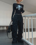 Koiz Pintuck Diagonal Balloon Cargo Pants
