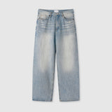 Ice Washed Wide Denim Pants