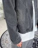 Shard biker denim jacket