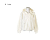 Luckwu Check Zip-Up Anorak Hood Windbreaker