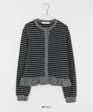 Ralky Stripe Frill Cardigan