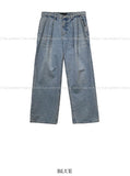 High Pintuck Wide Denim