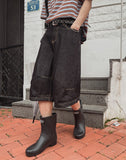 Riddle Stitch Bermuda Denim Pants