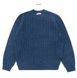 Soft cable heavy knit