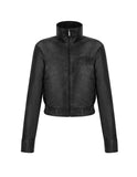 [mnem] Wisp Leather Jacket