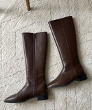 Tuelin Square Long Boots (3.5cm)
