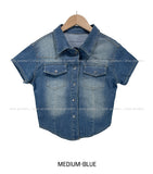 Our Washing Cropped Denim Shirt