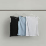 Daily Ribbed Cover Boat Neck Sleeveless