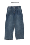 Mate Pintuck Wide Denim Pants