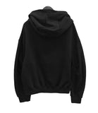 Enri cowl neck hood off-shoulder sweatshirt