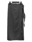 Temp knot long skirt