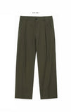 Sharp Linen Wide Banding Pants